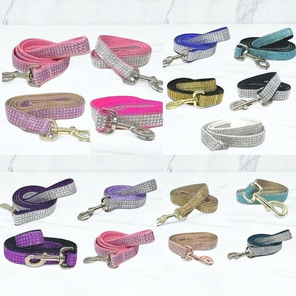 Pink, Rhinestone Leash, Light Pink, Neon Pink, Hot Pink, Gold, Wedding Dog Leash, Bling, Sparkle, Fancy, Rhinestone, Cute Dog Leash, Pretty
