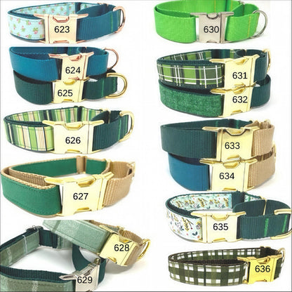 Pink, Personalized, Buckle Martingale Dog Collar, Girl, Custom Dog Collar, Designer, Puppy, Greyhound, Whippet, Plaid, Cute, Large, Fall