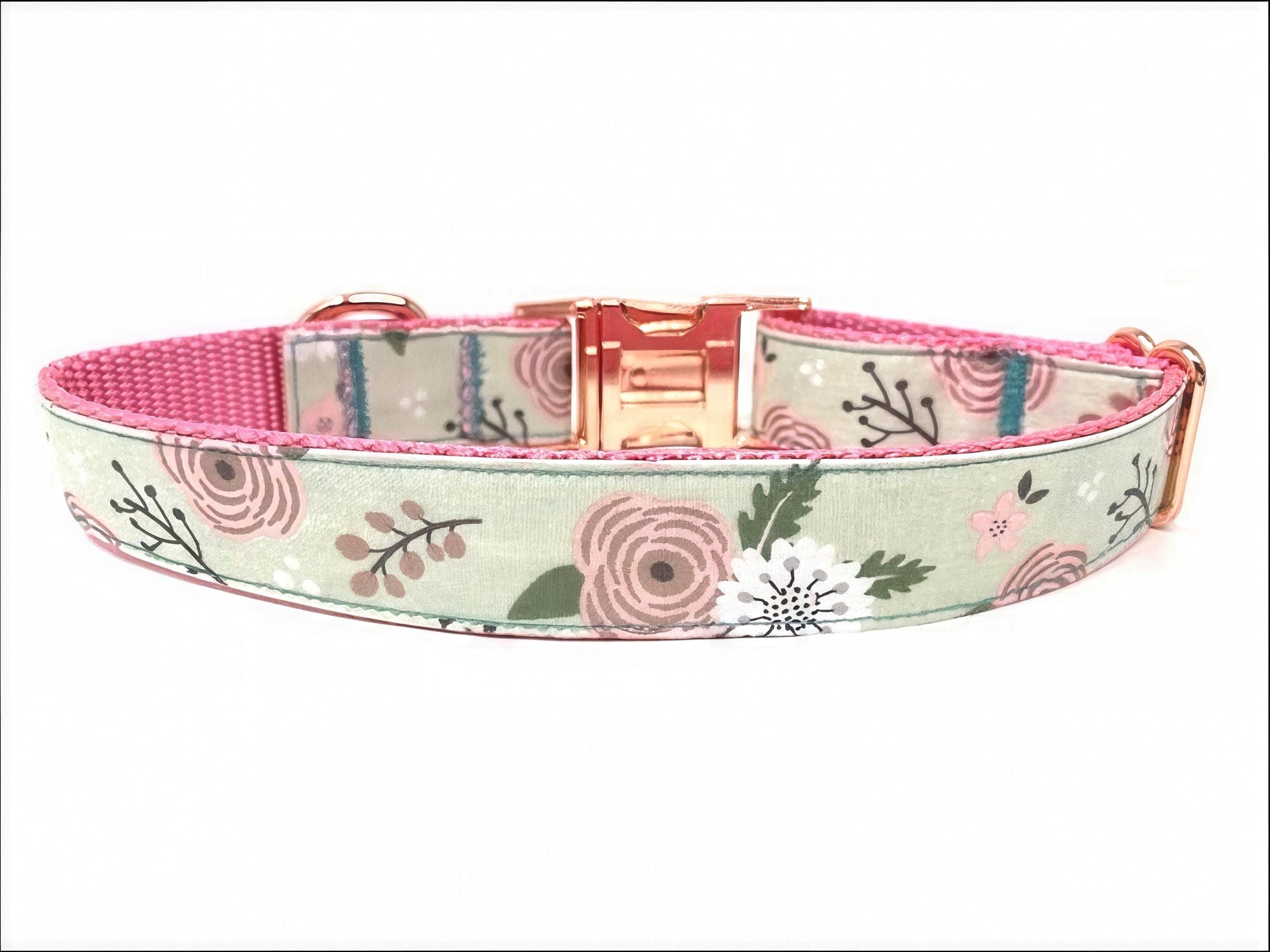 Pink, Rose Gold, Green, Girl Dog Collar, Female Pet Collar, Cute, Designer Dog Collar, Sparkle, Puppy Collar, Personalized, Engraved, Custom