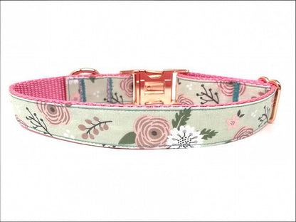 Pink, Rose Gold, Green, Girl Dog Collar, Female Pet Collar, Cute, Designer Dog Collar, Sparkle, Puppy Collar, Personalized, Engraved, Custom