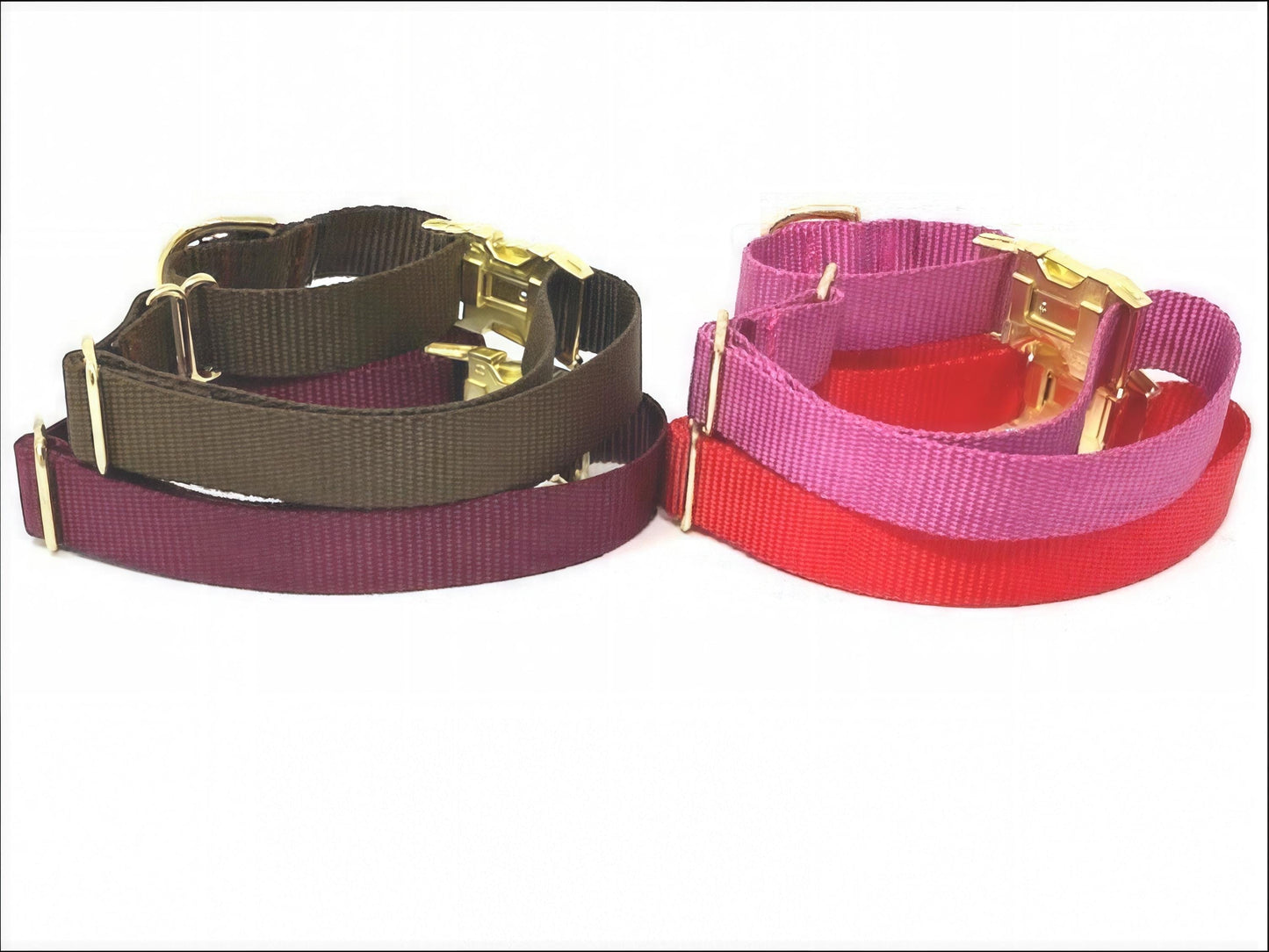 Martingale Dog Collar, W/Buckle, Red, Brown, Dog Collar Girl, Boy, Personalized, Engraved Dog Collar, Custom Dog Collar, Puppy Collar, Large