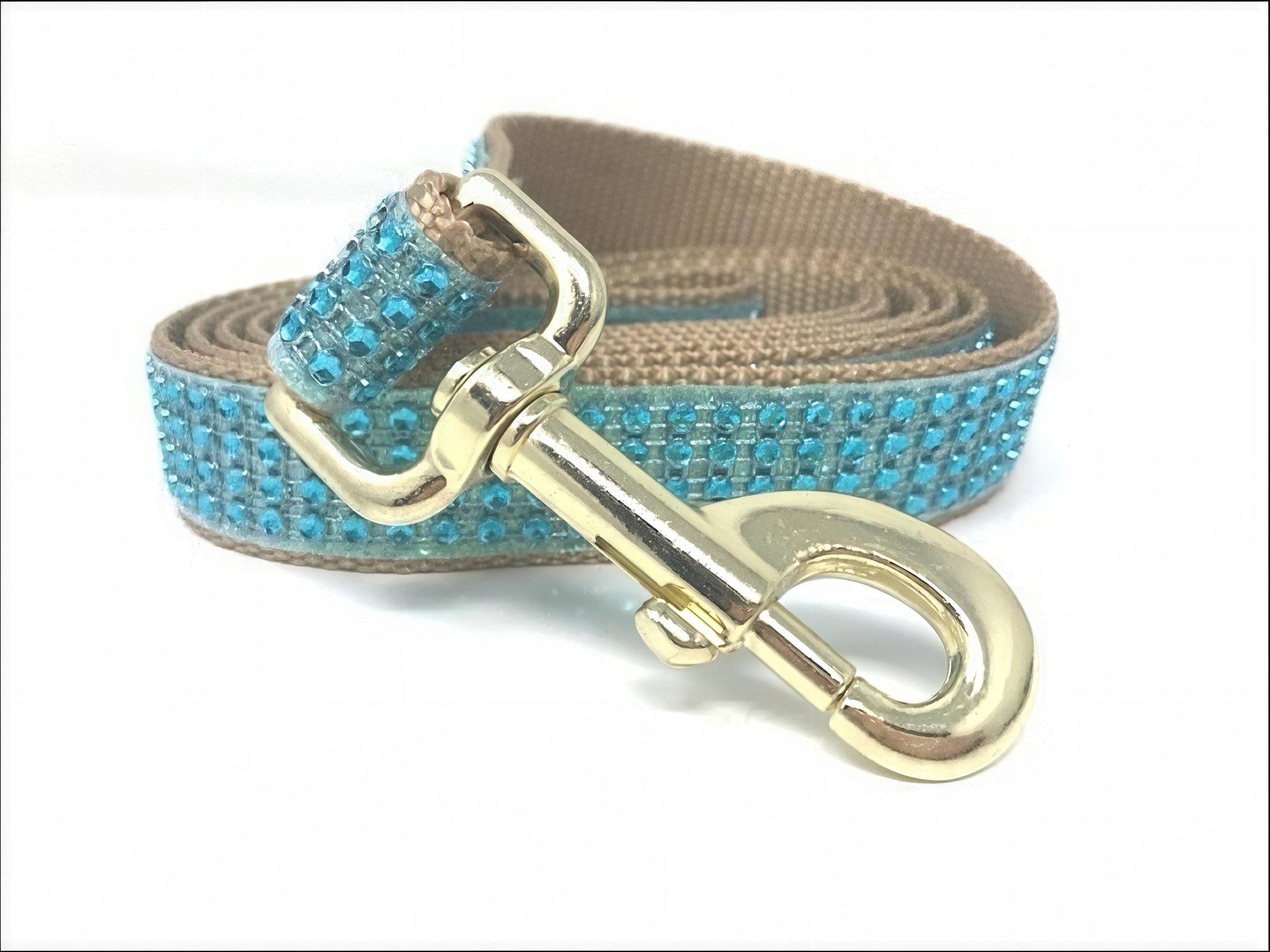 Martingale Dog Collar, With Buckle, Girls, Boys, Male, Female, Teal, Gold, Rhinestone, Glitter, Fancy, Sparkly, Bling, Personalized, Choker