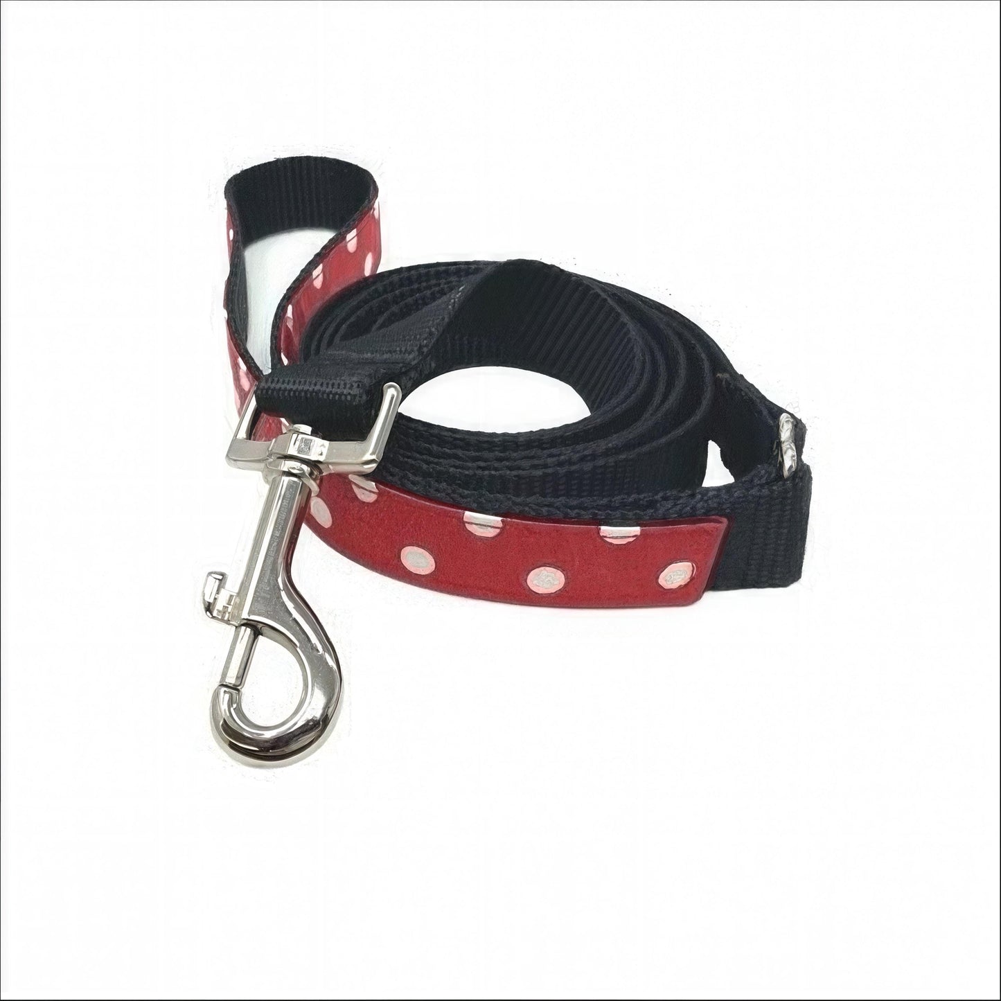 Minnie & Micky Inspired, Red, Black, White, Polka Dot, Dog Collar, Girl, Boy, Peronalized, Engraved, Custom, Cute, Big Pup Pet Fashion