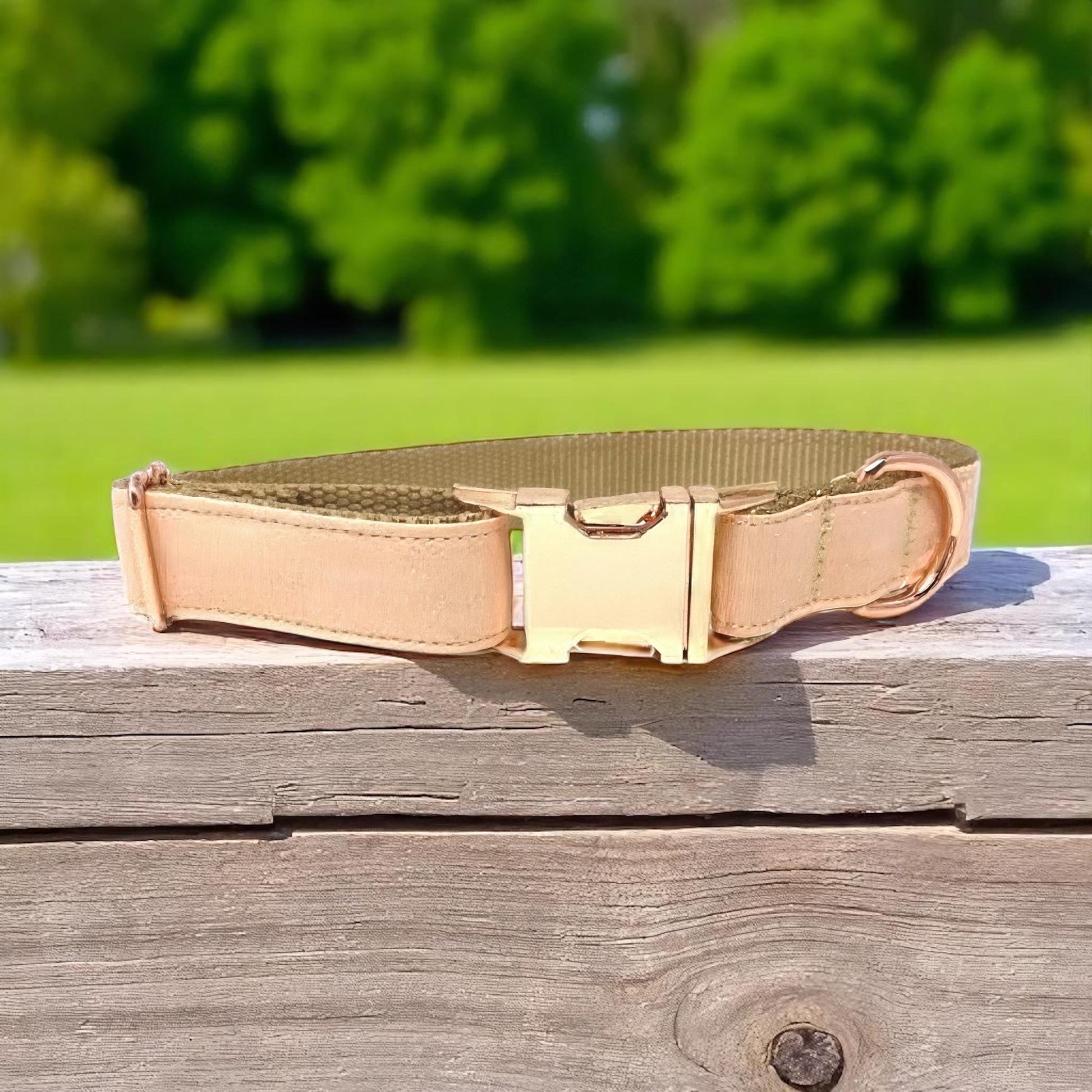 Nude, Peach, Rose Gold, Custom, Dog Collar, Girl, Boy, Personalize, Engrave, Cute, Designer, Puppy, Cat, Pet, Small, Medium, Large, Fashion