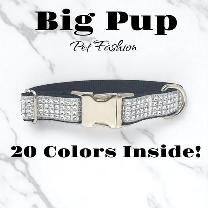 Option To Engrave, Custom, Rhinestone, Dog Collar, Fancy, Bling, Sparkle, Girl, Puppy, Small, Wedding Dog Collar, Black, Cute, Designer Dog