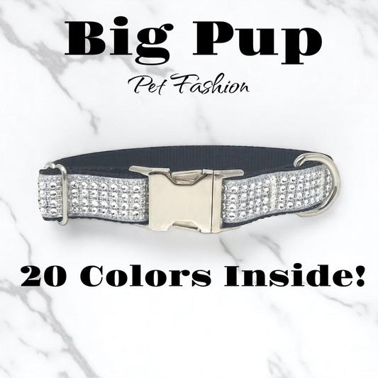 Option To Engrave, Custom, Rhinestone, Dog Collar, Fancy, Bling, Sparkle, Girl, Puppy, Small, Wedding Dog Collar, Black, Cute, Designer Dog
