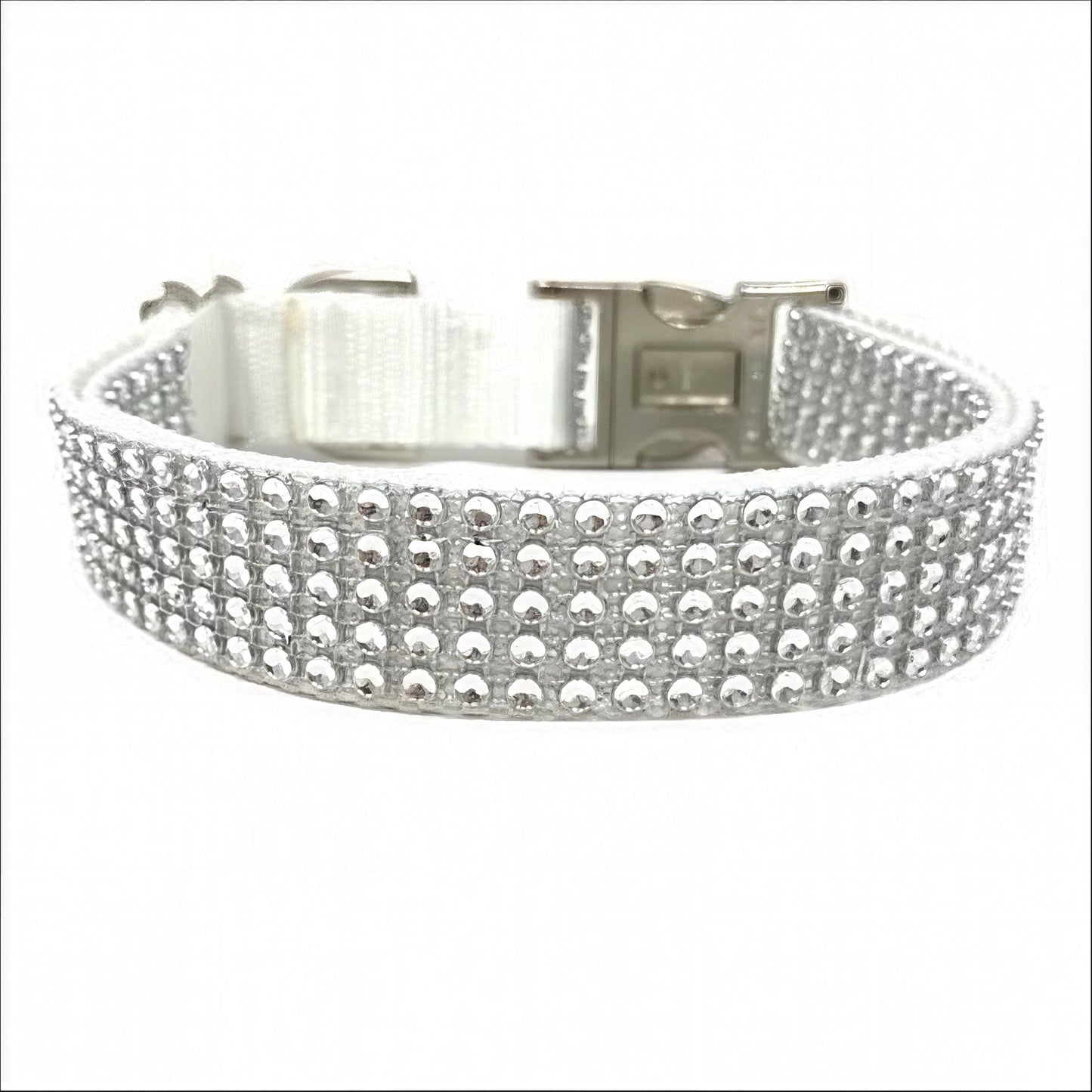 Rhinestone, Bling, Dog Collar, Wedding, White, Sparkle, Puppy, Personalize, Engrave, Custom Collar, Bling Dog Collar, Cute Dog Collar, Girl