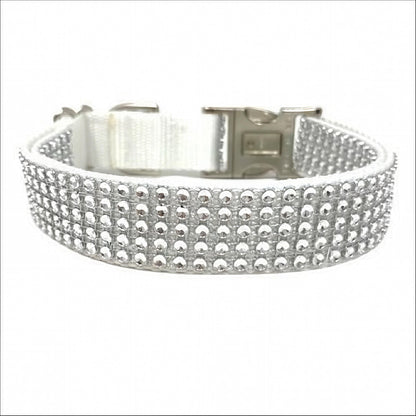 Rhinestone, Bling, Dog Collar, Wedding, White, Sparkle, Puppy, Personalize, Engrave, Custom Collar, Bling Dog Collar, Cute Dog Collar, Girl