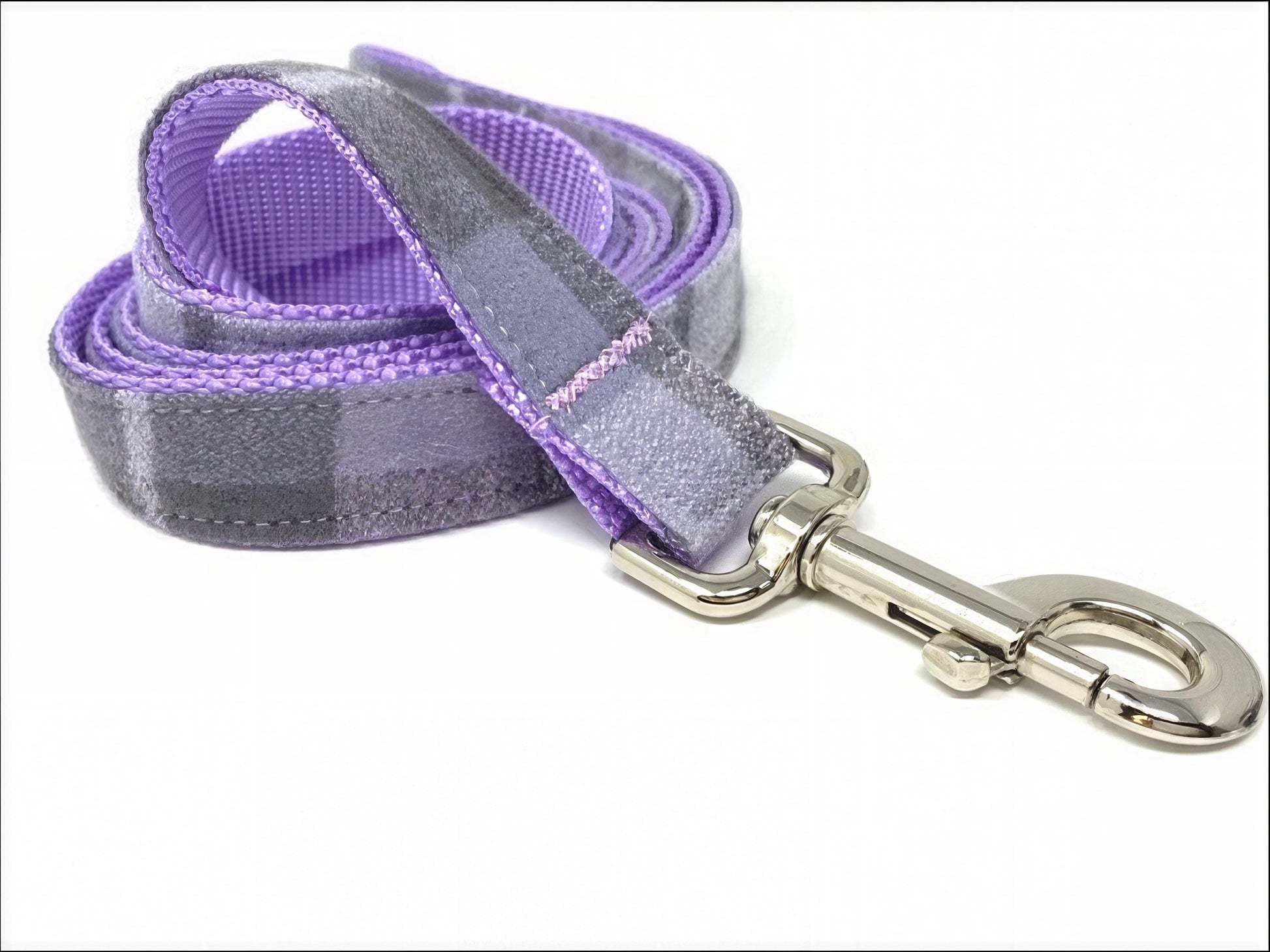 Plaid Dog Collar, Purple, Lavender, Lilac, Fall, Autumn, For Girls, For Boys, Personalized, Engraved, Flannel, Custom, Designer, Puppy Colla