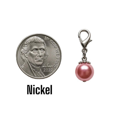 Pearl Dog Collar Charm Clip – Pet Collar Accessories for Dogs & Cats – Bling Jewelry Add-On – Customizable Colors – Cute Pet Charm for Puppy