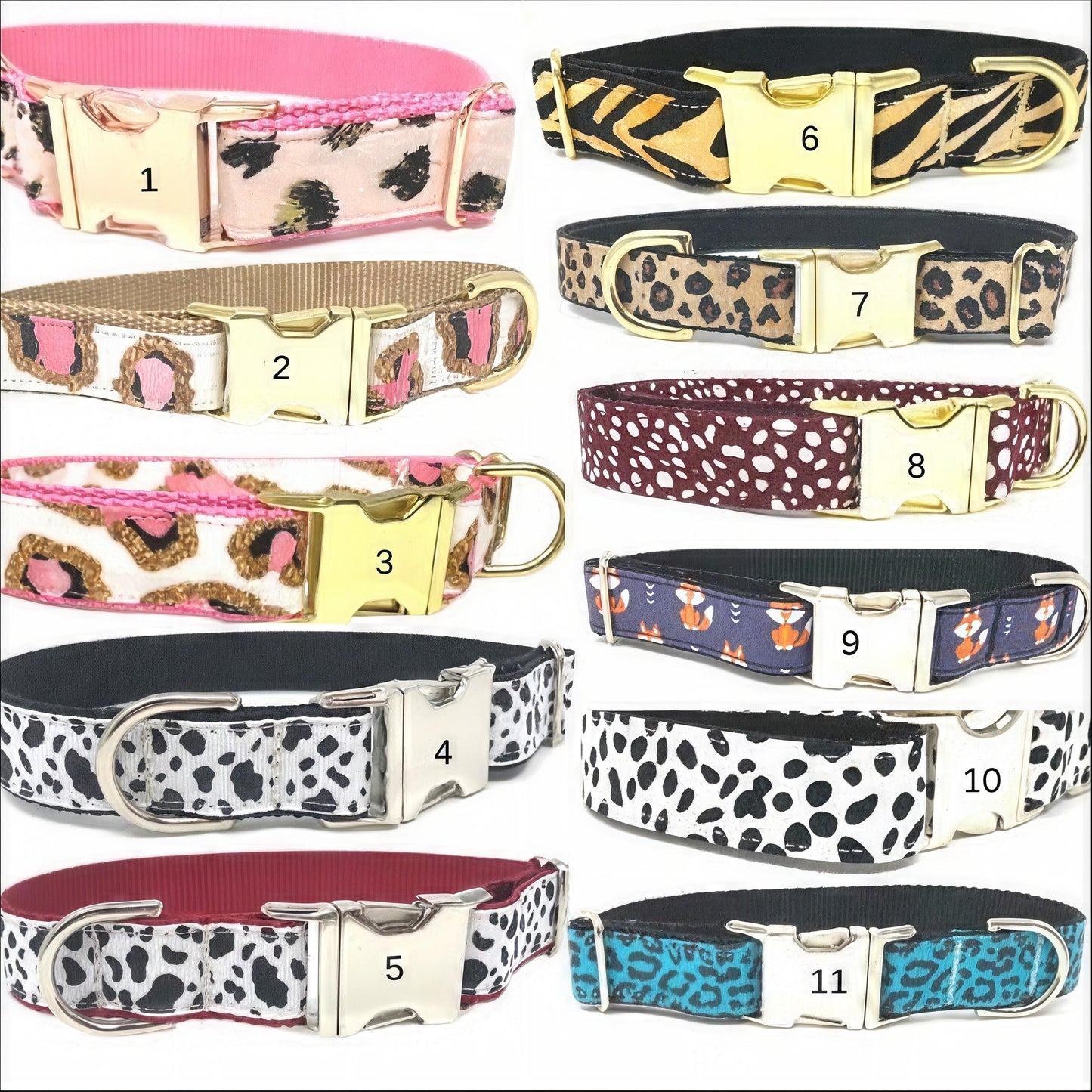 Pink, Dog Collar, Leopard Print, Cute Dog, Girl Dog Collar, Personalized, Engraved Dog Collar, Custom Dog Collar, Puppy Collar, Designer