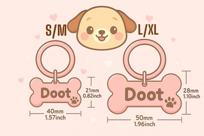 Dog ID Tag, Custom Engraved Dog Name Tag, Quality Dog Tag Personalized Logo, Gold Dog Tag With Name, Phone Numbers for Dogs, Bone Dog Tag