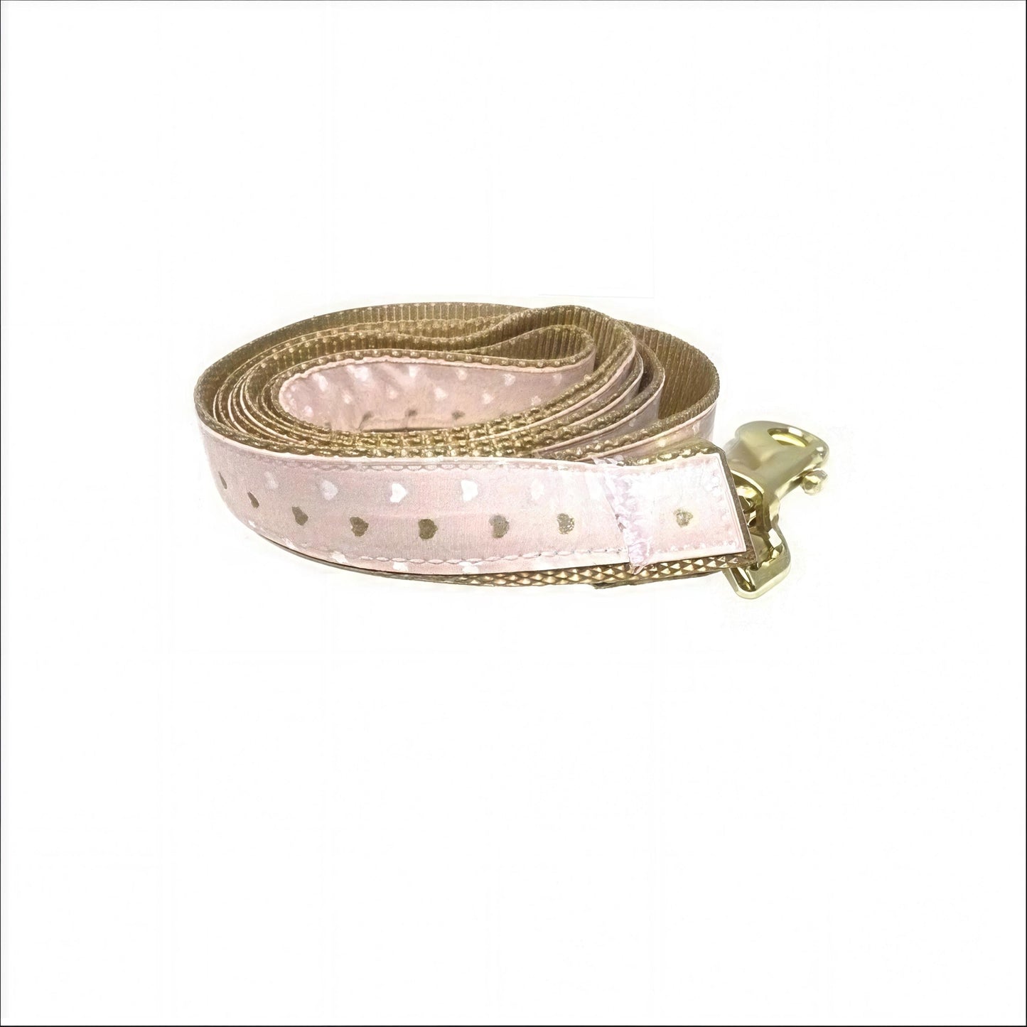 Valentines Day Pink, White, Gold, Heart Dog Collar, Girl, Sparkle, Cute, Personalized, Engraved, Custom, Love, Pet Collar, Girly, Fabric