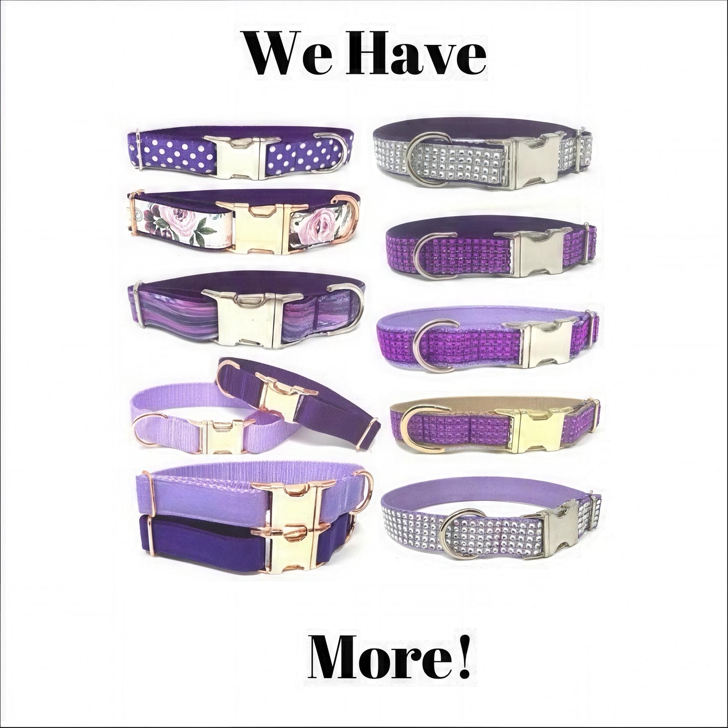 Purple, Rhinestone & Nylon, Fancy, Blingy, Sparkle Dog Collar, Personalized Dog Collar, Custom, Engraved Dog Collar, Girls, Female, Boys
