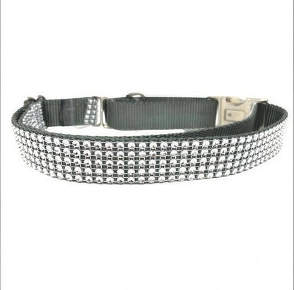 Rhinestone, Buckle, Martingale, Dog Collar, Grey, Sparkle, Bedazzled, Girl Dog, Wedding Collar, Personalized, Engraved, Custom, Boy, Girl
