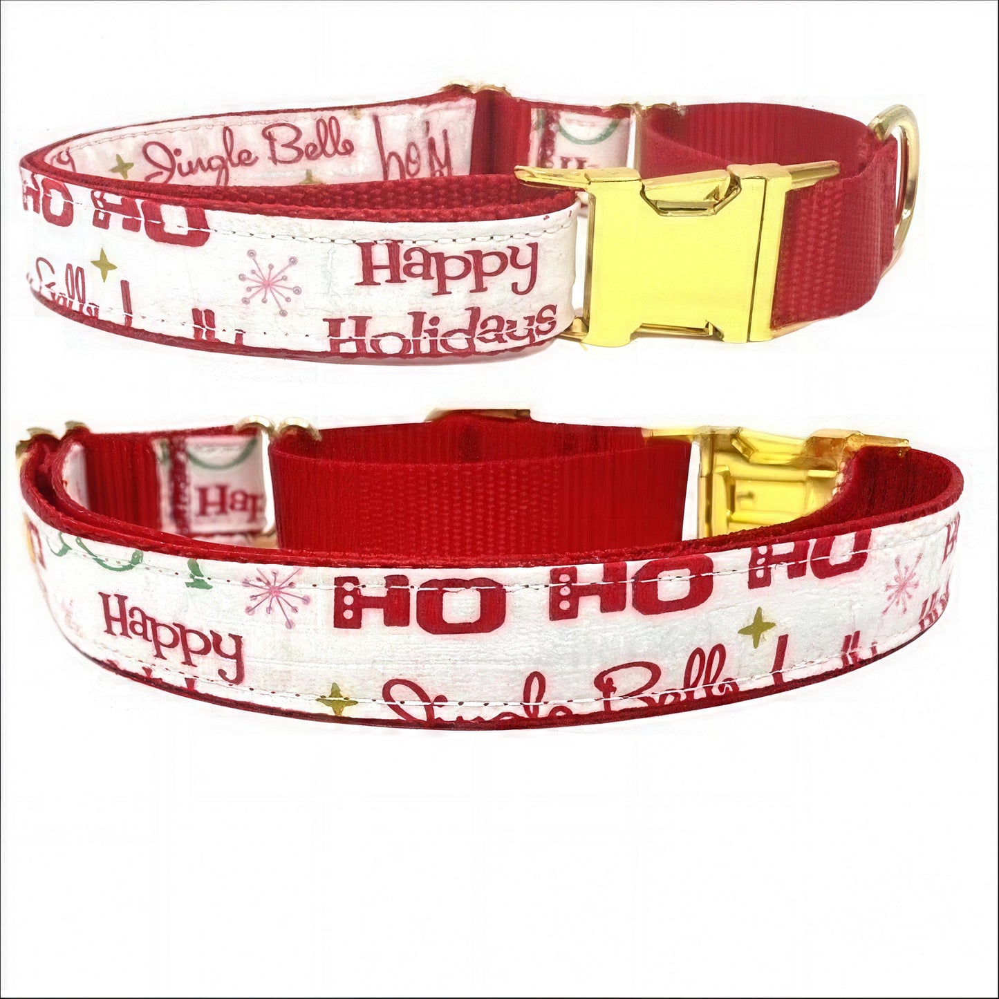 Martingale Dog Collar, Christmas Collar, Holidays, Red, Green, Gold, Girl, Boy, Personalized, Engraved, Custom Dog Collar, Puppy, Designer