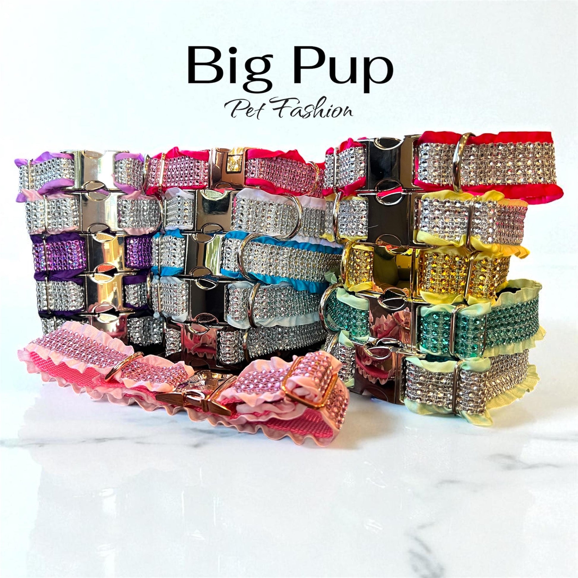 Bling Designer Dog Collar, Sparkle Rhinestones, Girl, Fancy, Personalized, Bedazzled, Grey, Puppy, Pet, Cat, Engraved, Custom, Diamond, Gift