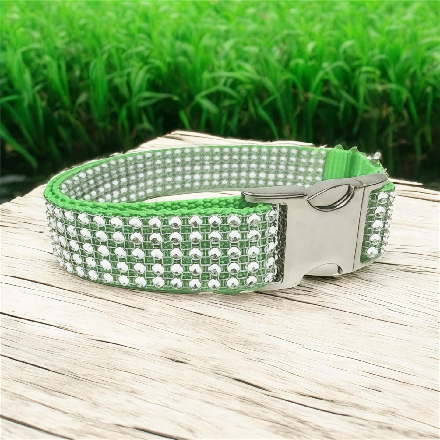 Rhinestone, Neon Green, Lime, Rhinestone, Dog Collar, Bling, Sparkle, Bedazzled, Girl Dog, Wedding Collar, Personalize, Engrave, Custom
